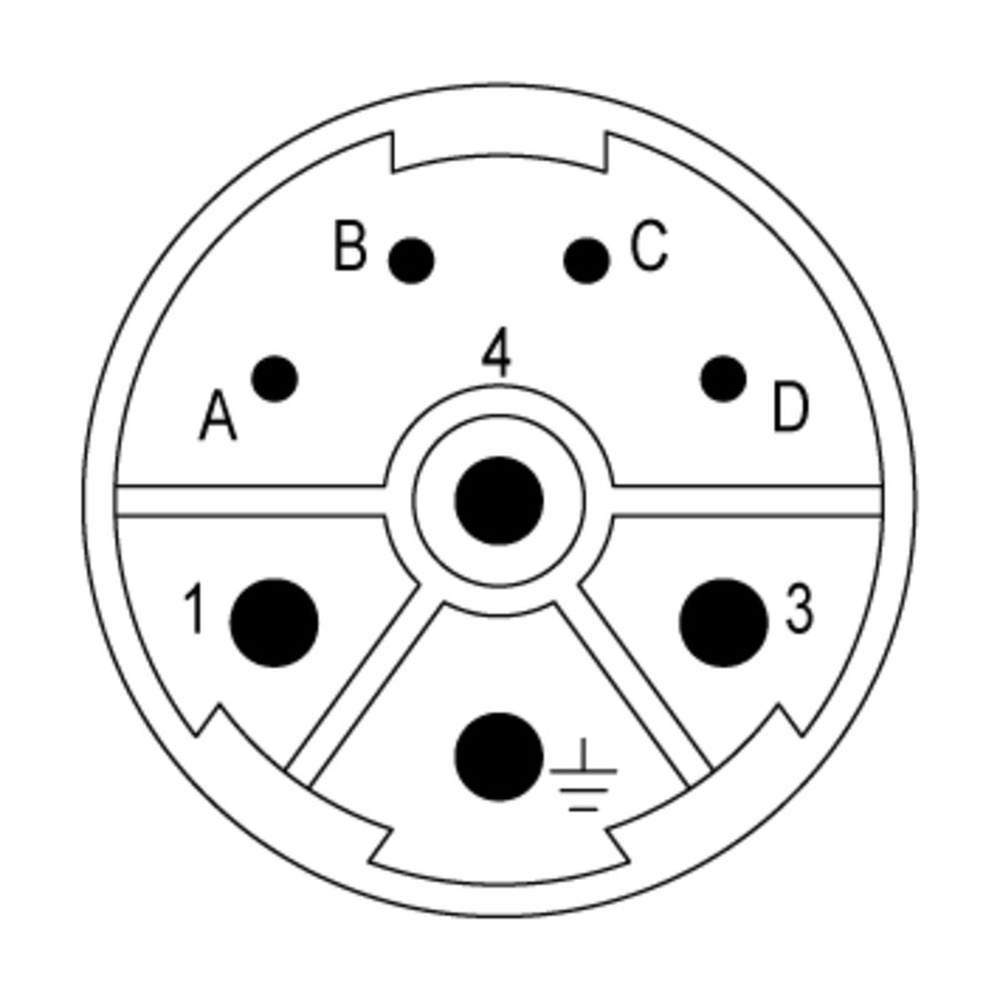 Weidmüller Kontakteinsatz 1170380000 Typ SAI-M23-SE-L-4/4