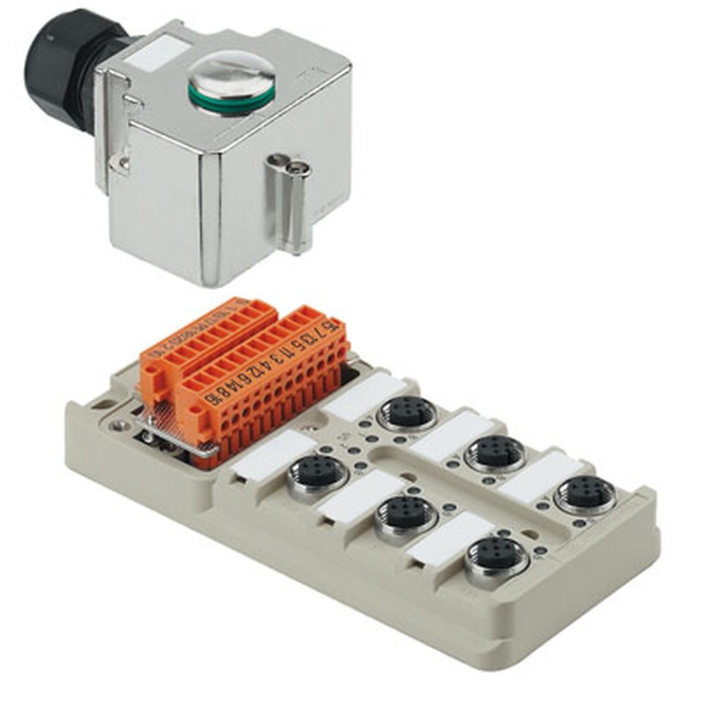 Weidmüller Passiver Sensor Aktor Verteiler 1705932000 Typ SAI-6-MH-4P M12