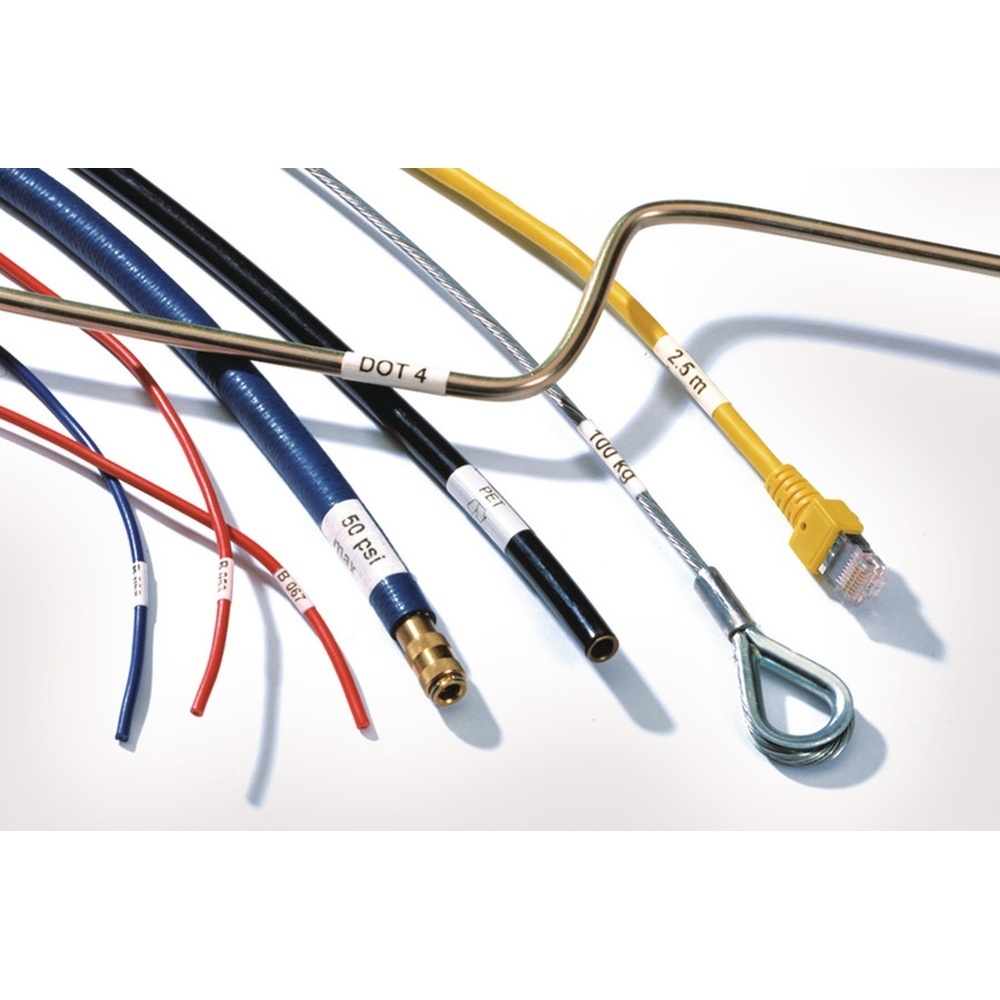 Hellermann Tyton Selbstlaminierende Etiketten 596-00125 Typ TAG3TD1-323-CL/WH (500)