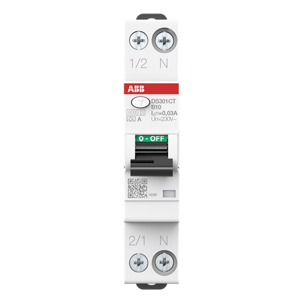 ABB Kombination FI Schalter Leitungsschutzschalter 2CSR255164R1105 Typ DS301CAT-B10/0,03