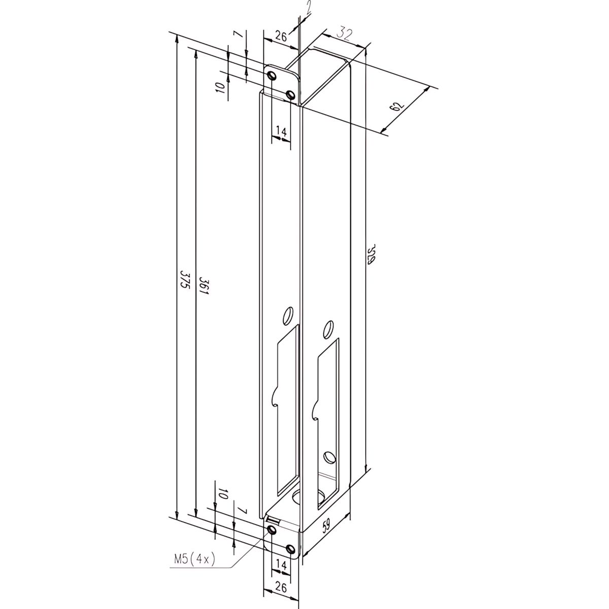 Assa Abloy Riegelkasten 844L4RGK40---01