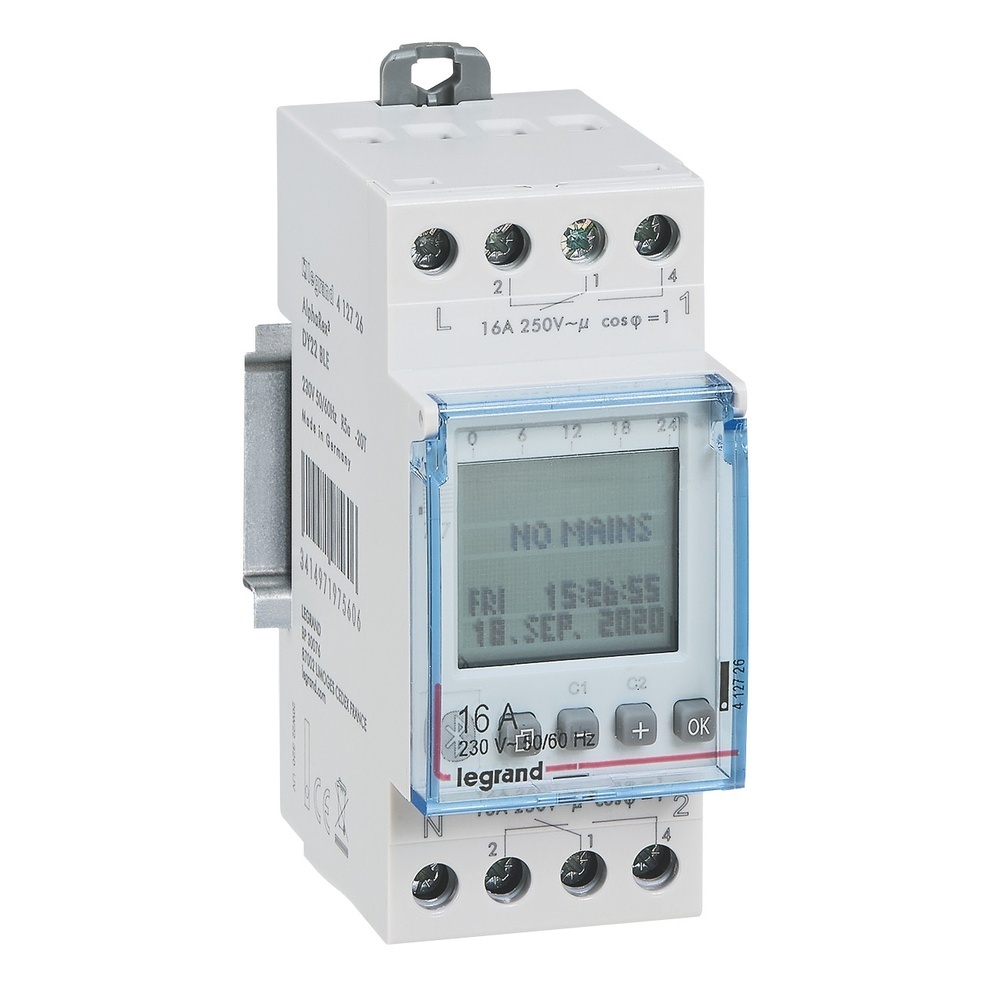 Legrand Jahres u. Wochenschaltuhr 2 Kanal 412726