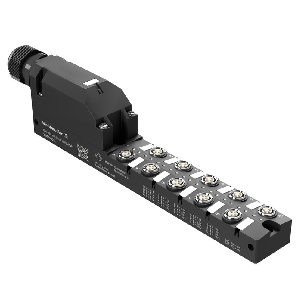 Weidmüller Passiver Sensor Aktor Verteiler 2819000000 Typ SAI-10Z-VPPP-4A-M08L-PNP