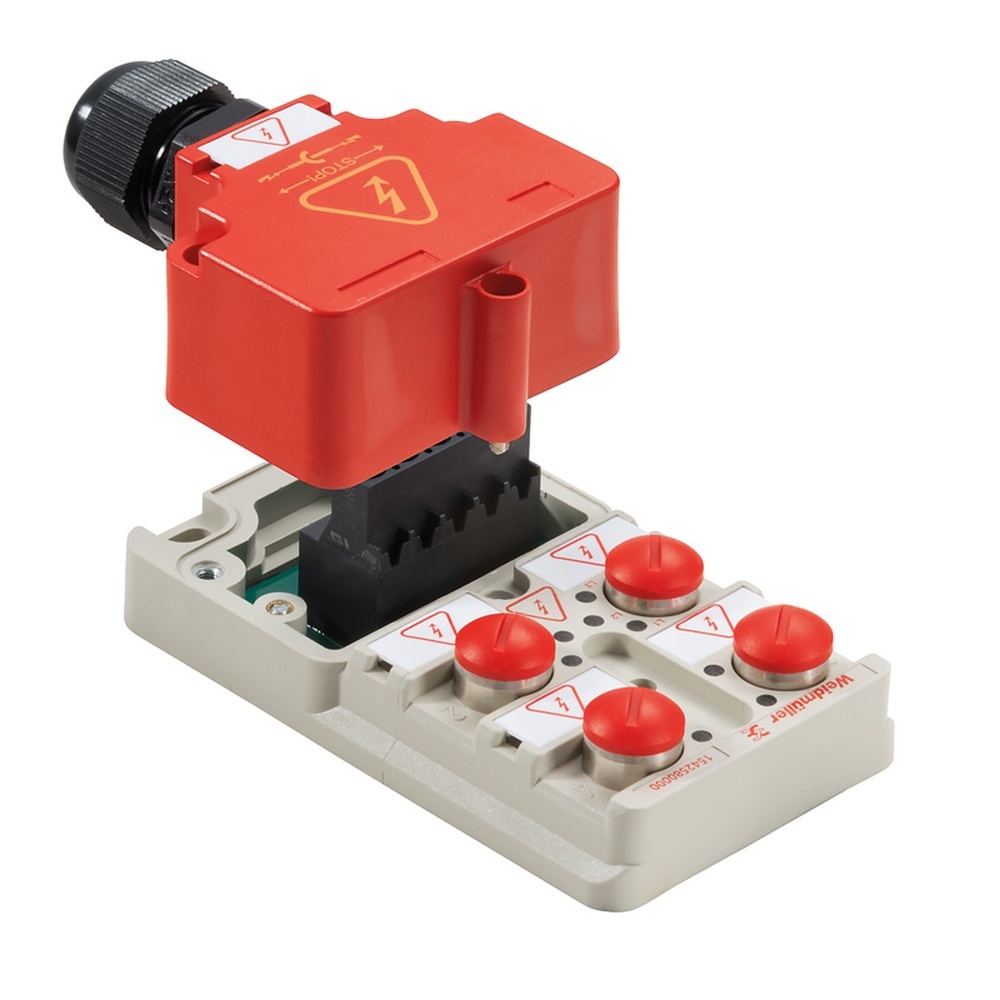 Weidmüller Passiver Sensor Aktor Verteiler 1542580000 Typ SAI-4-M-MVV-M12 S-COD
