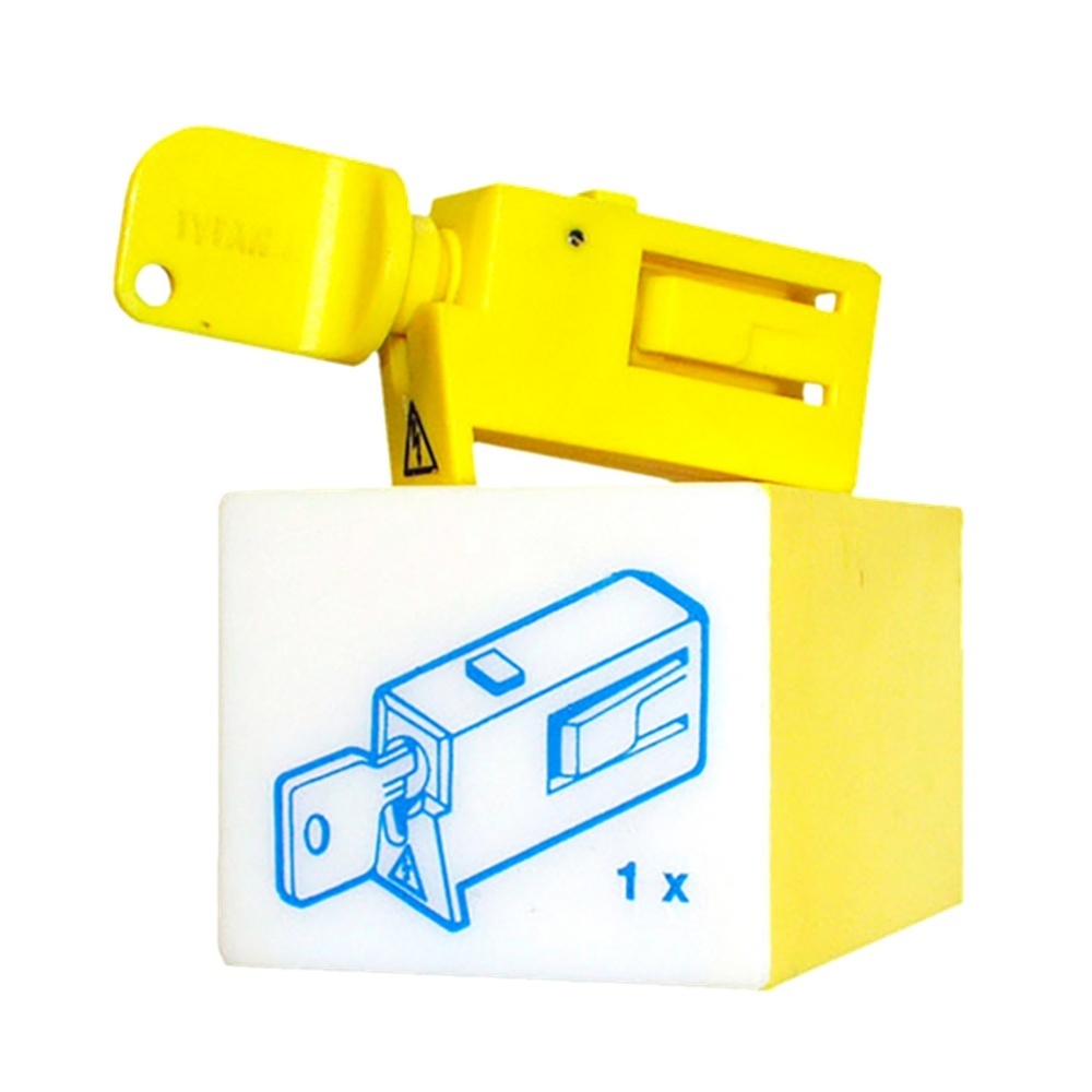 Doepke Wiedereinschaltsperre 09980138 Typ Kunststoffschloss, gelb