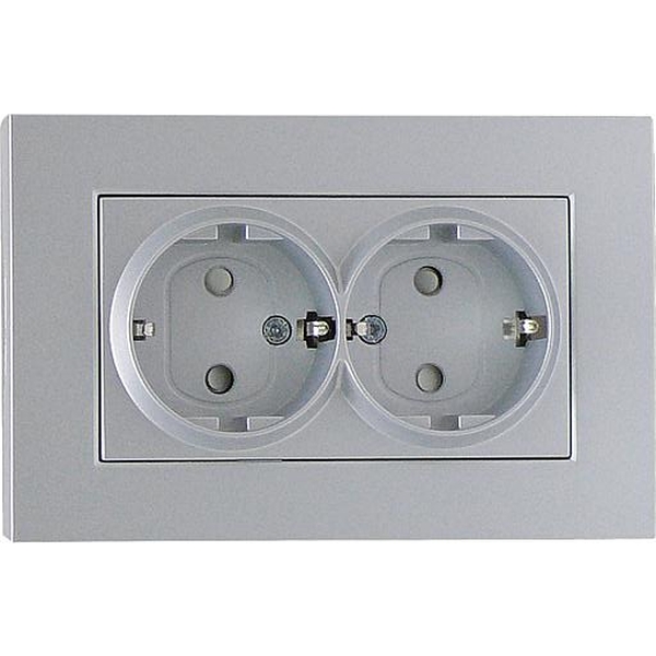 HHG Schutzkontakt Doppelsteckdose 92512058 Nr. 92512058