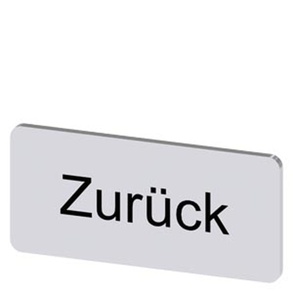 Siemens Bezeichnungsschild 3SU1900-0AC81-0AG0