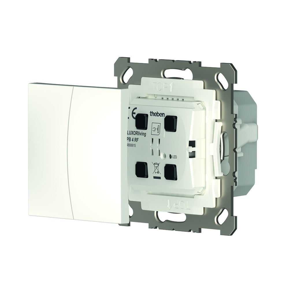 Theben Funk Taster 4800615 Typ LUXORliving PB 4 RF