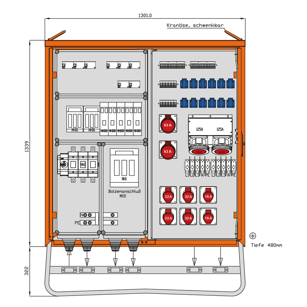 Walther-Werke Verteilerschrank 246kVA WV0622R1
