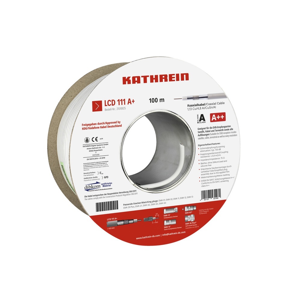 Kathrein Koaxialkabel 21510025 Typ LCD111A+