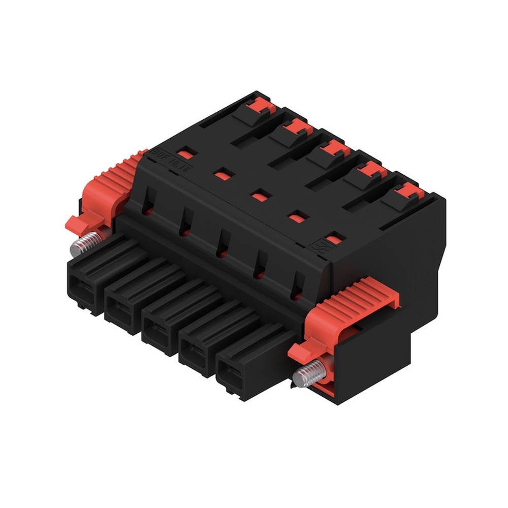 Weidmüller Leiterplattensteckverbinder 2493370000 Typ BUF 10.16IT/05/180SF AG BK BX