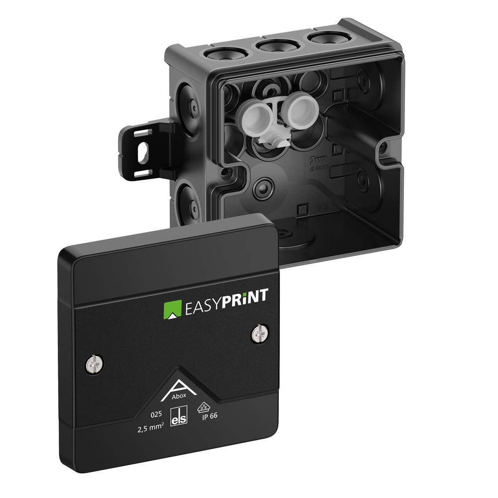 Spelsberg Abzweigkasten 802001EP Typ Abox 025 AB-L/sw EasyPrint