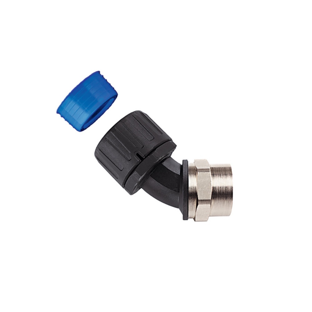 Hellermann Kunststoffverschraubung 166-24410 Typ HGL34-45F-PG29 PA66/NPB/TPE BK 10