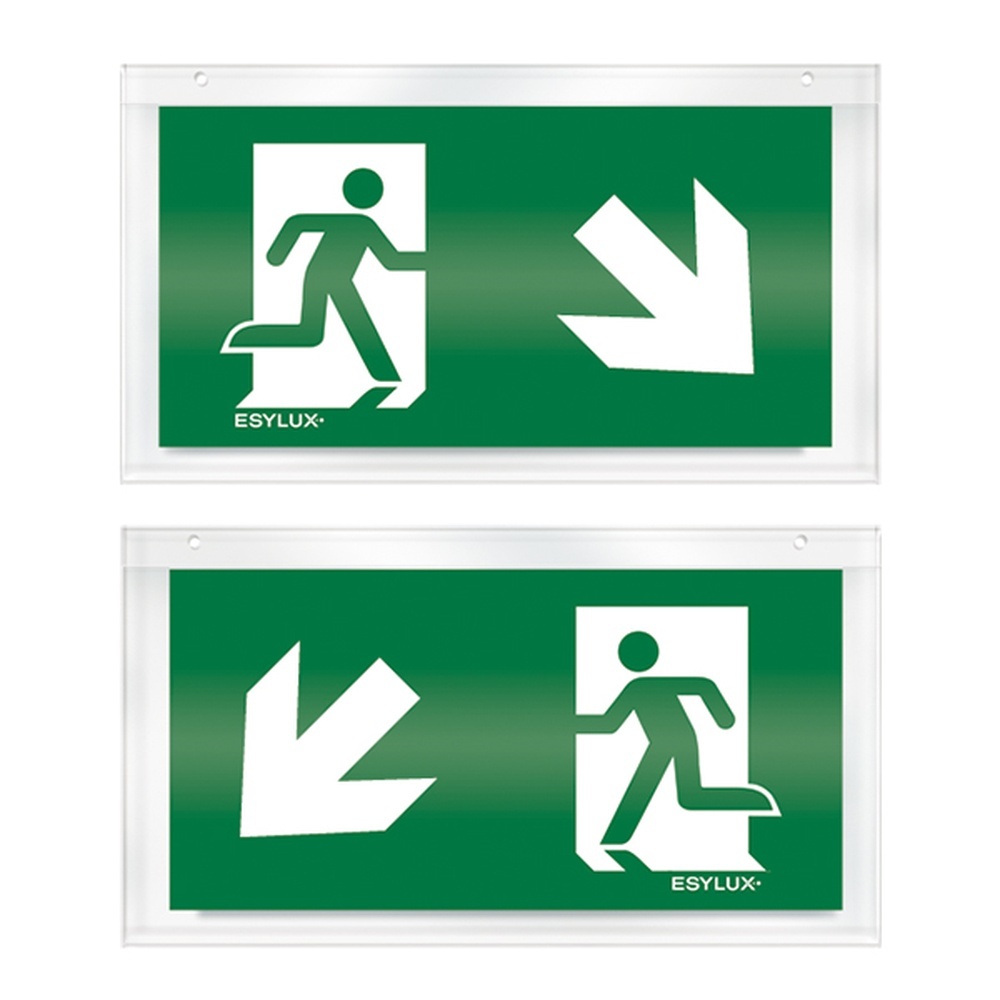 ESYLUX Piktogrammscheibe EN10032530 Typ Piktogramm-Scheibe 32 zweis. u. rechts/u. links