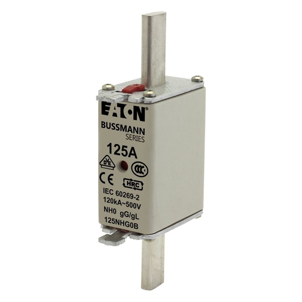 Eaton Sicherungseinsatz 125NHG0B Typ NH FUSE 125A 500V GL/GG SIZE 0 DUAL IN