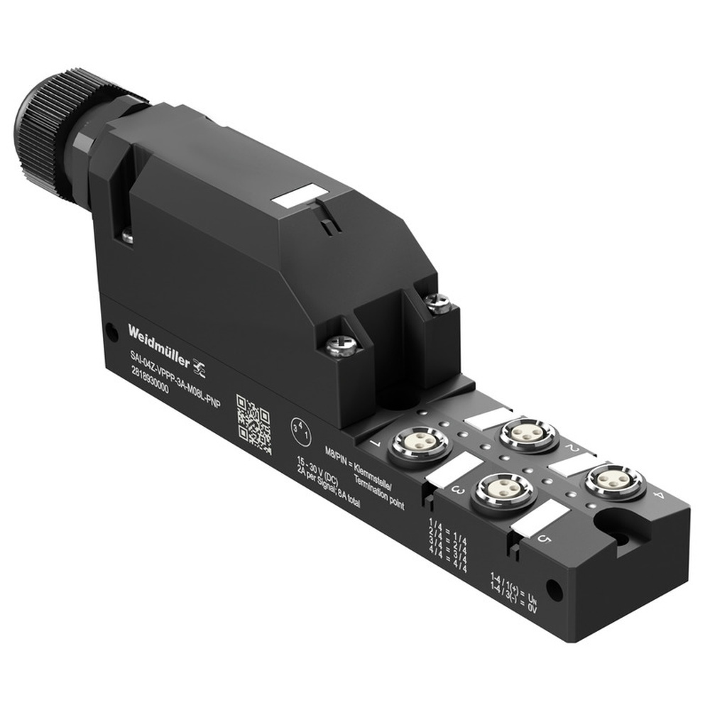 Weidmüller Passiver Sensor Aktor Verteiler 2818930000 Typ SAI-04Z-VPPP-3A-M08L-PNP