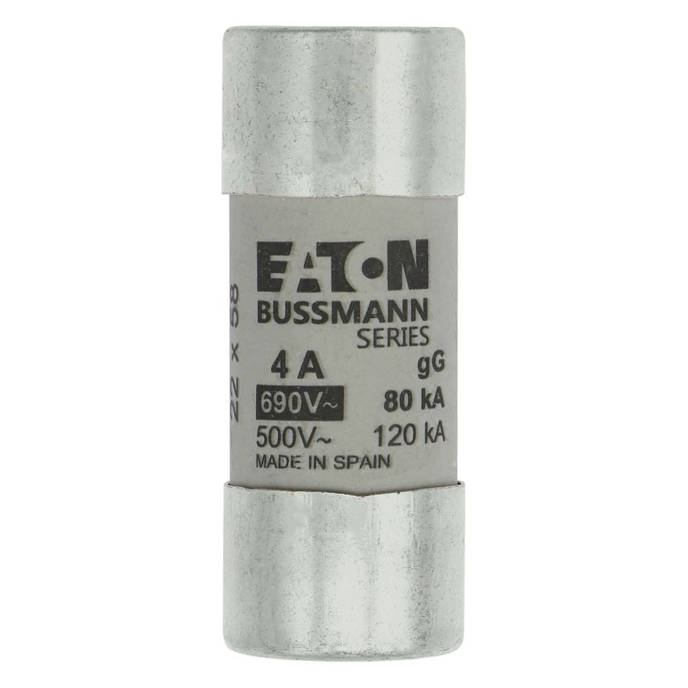 Eaton Sicherungseinsatz C22G4 Typ CYLINDRICAL FUSE 22 x 58 4A GG 690V AC