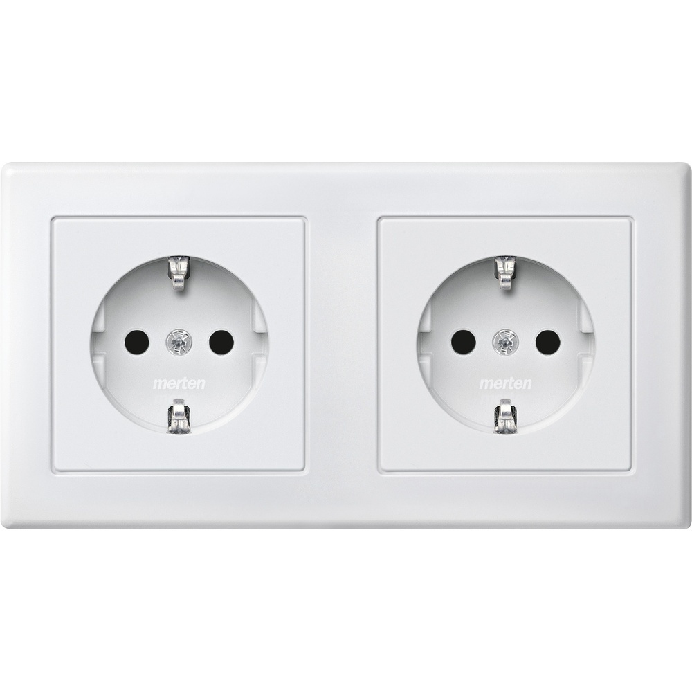 Merten Doppel Steckdose MEG2328-1519