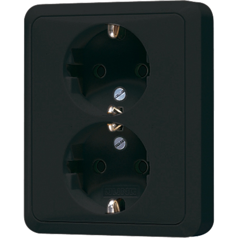 Jung SCHUKO Zweifach Steckdose CD5020NSW