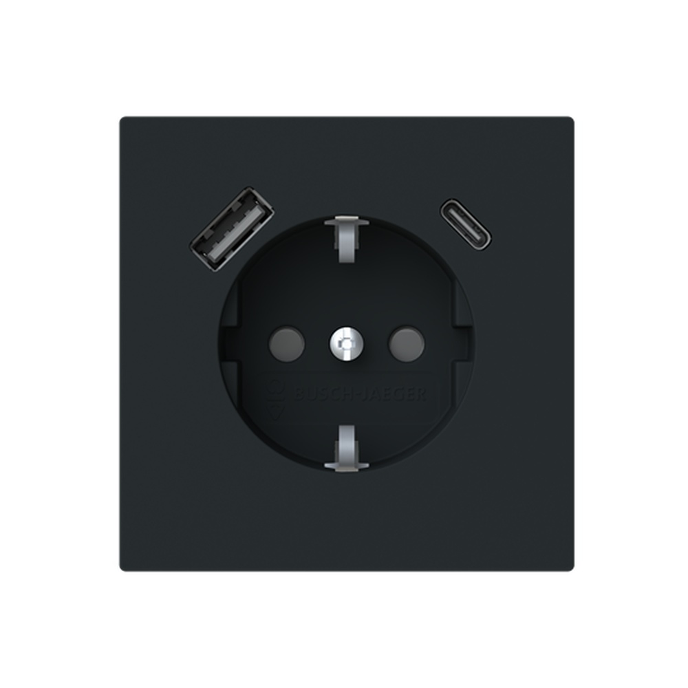Busch-Jaeger SCHUKO Steckdose 20 EUCB2USBAC-45M Typ 2CKA002011A6322