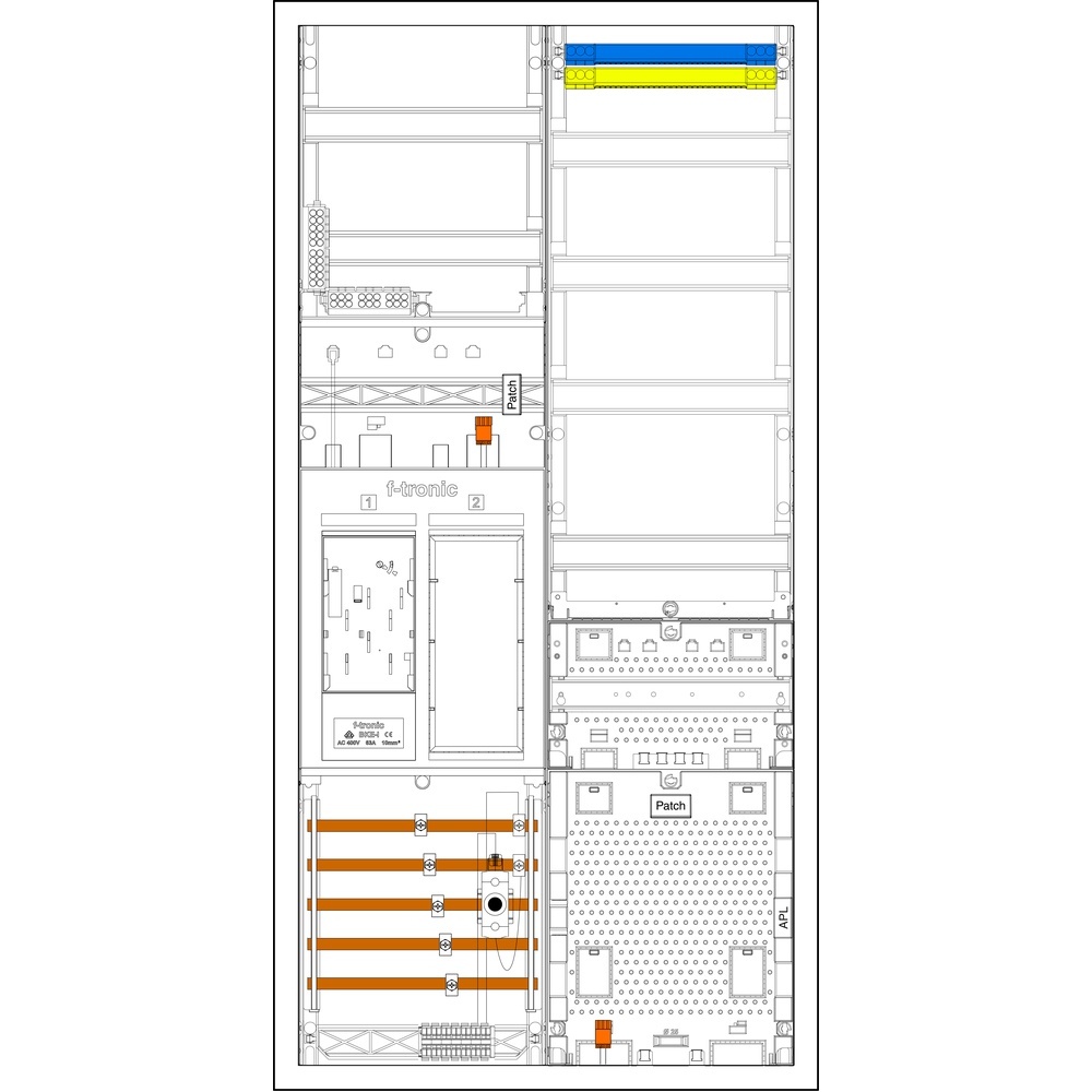 f-tronic Sammelschienenklemmen 7195164 Typ EHZ721APZRFZD01