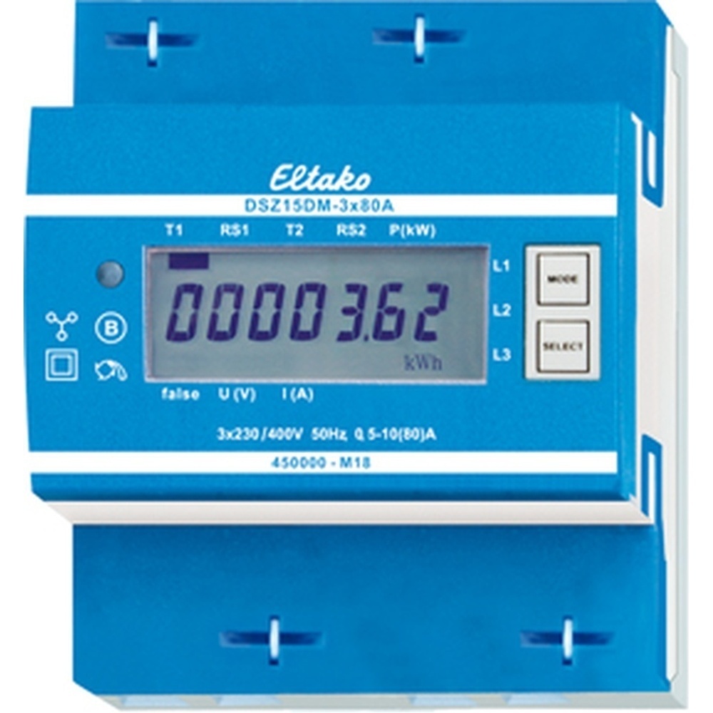 ELTAKO Drehstromzähler 28380512 Typ DSZ15DM-3x80A MID