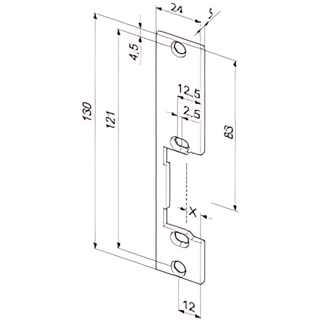 Assa Abloy Flachschließblech -------19B35-01
