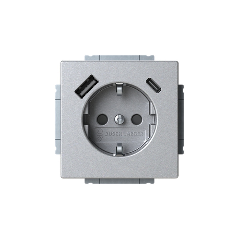 Busch-Jaeger SCHUKO Steckdose USB 20 EUCB2USBAC-83 Nr. 2CKA002011A6304