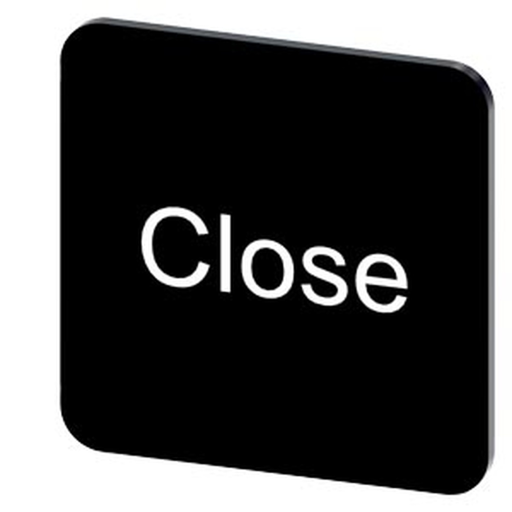 Siemens Bezeichnungsschild 3SU1900-0AF16-0DX0