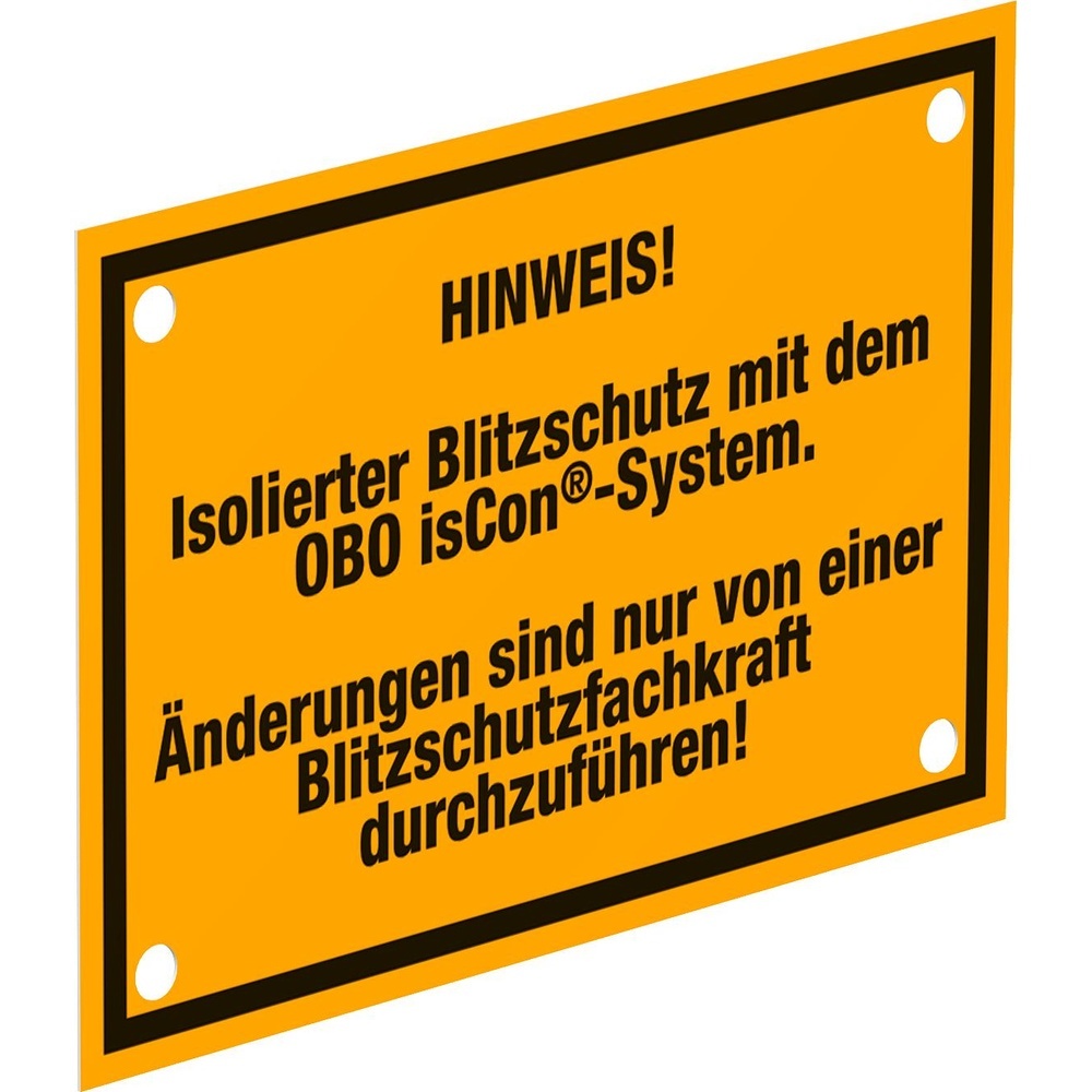 OBO Bettermann Hinweisschild 5408058 Typ isCon HWS