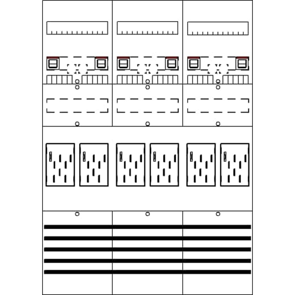 Striebel & John Zählerkomplettfeld 2CPX054130R9999 Typ BF37T6