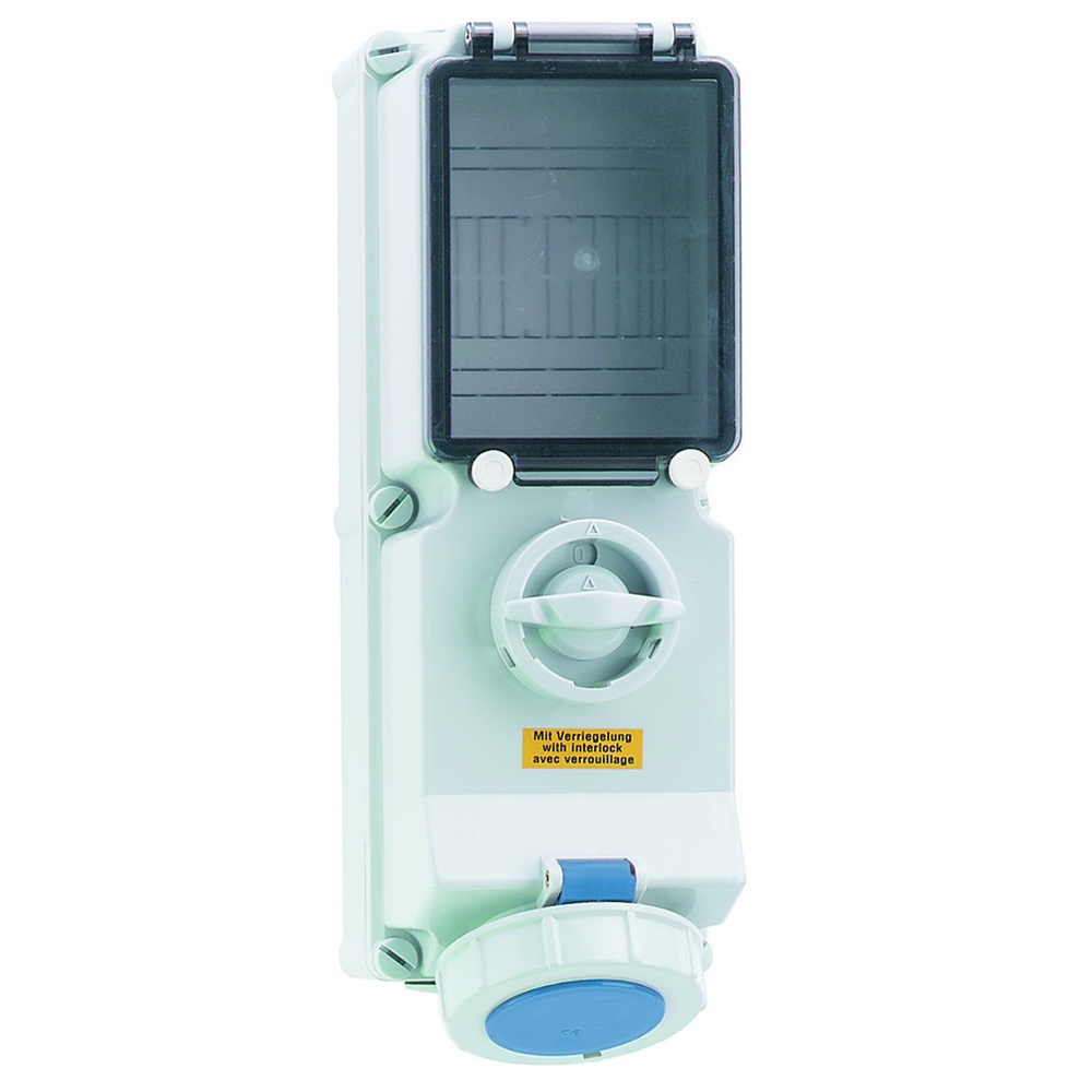 Bals Wandsteckdose 17387 Typ 17387/WaDose, abschaltbar-verriegelt-abgesichert