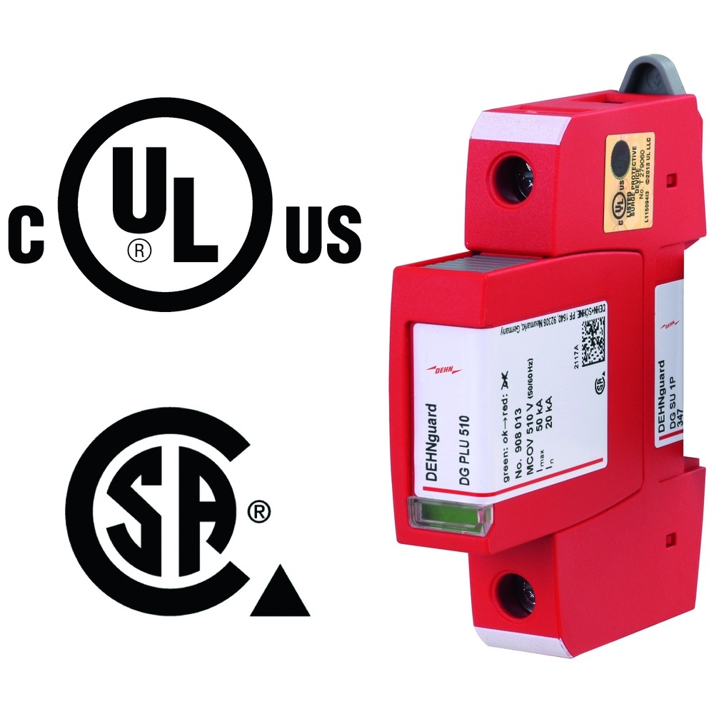 Dehn + Söhne Überspannungsableiter 908076 Typ DG SU 1P 347