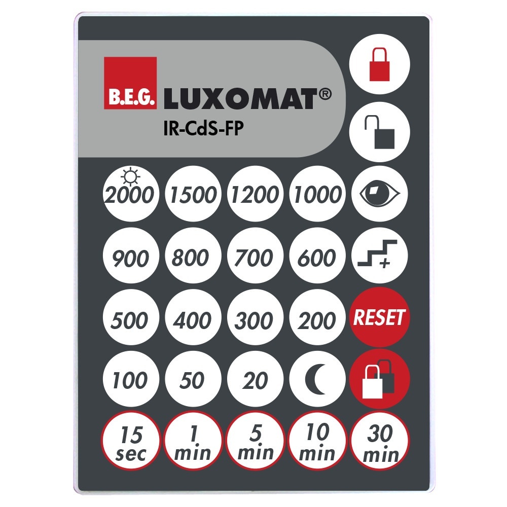 B.E.G. Brück Fernbedienung 92396 Typ IR-CdS-FP