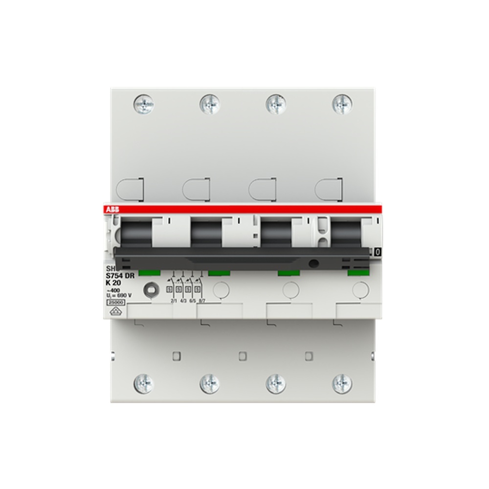 ABB Selektiver Hauptleitungsschutzschalter 2CDH784001R0487 Typ S754DR-K20