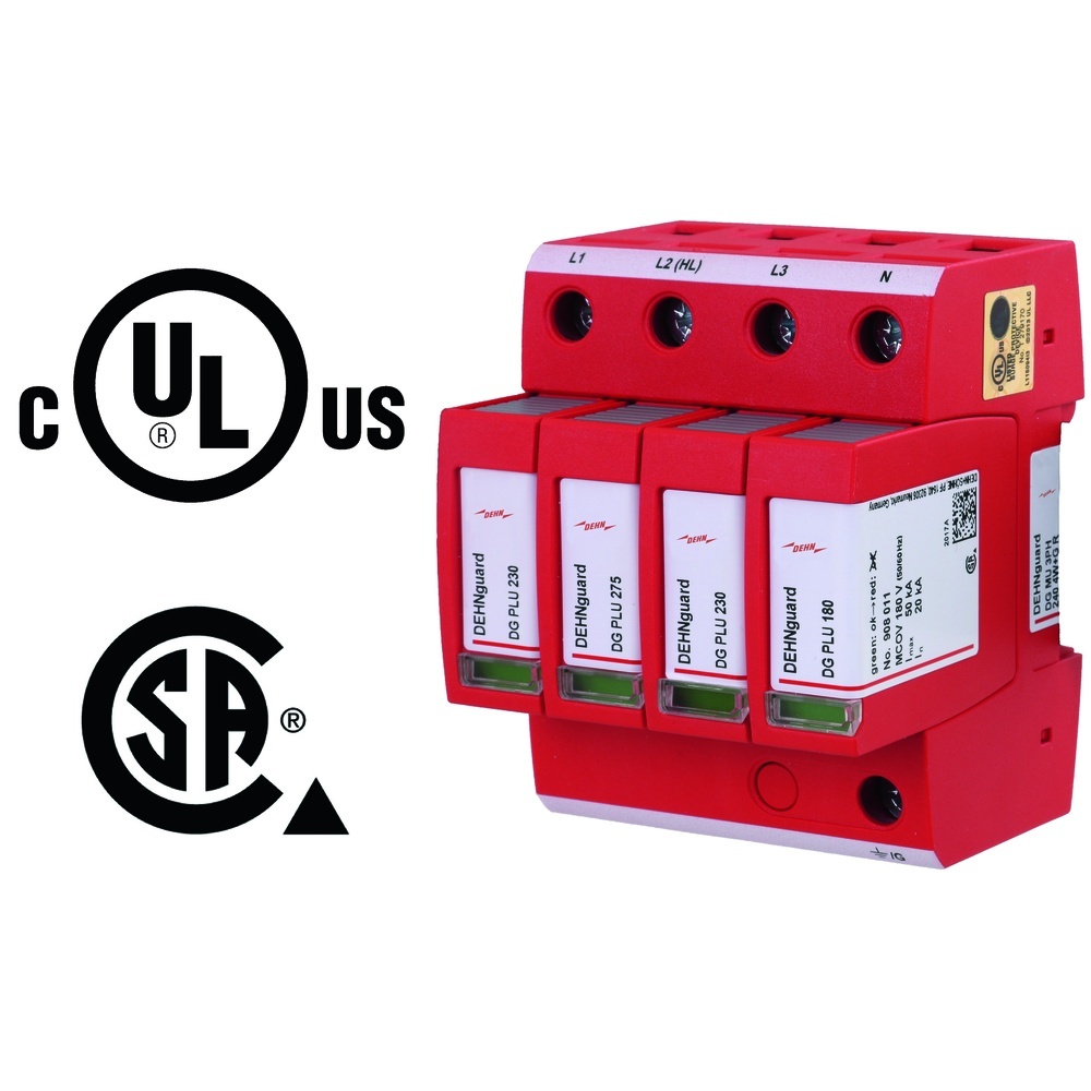 Dehn + Söhne Überspannungsableiter 908348 Typ DG MU 3PH 240 4W+G R