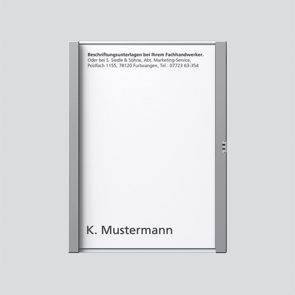 Siedle Namensschild 200029784-00 Typ TM 612-1/BTM 650-01 SM