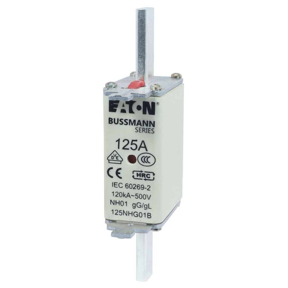 Eaton Sicherungseinsatz 125NHG01B Typ NH FUSE 125A 500V GL/GG SIZE 01 DUAL IN