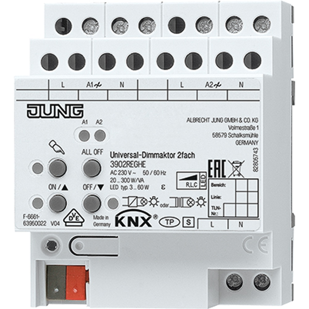 Jung KNX Universal Dimmaktor 3902 REG HE