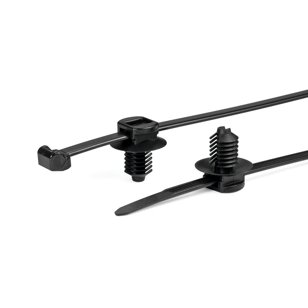 Hellermann Tyton Befestigungsbinder 150-31099 Typ T50ROSFT6LG-PA66HS/PA66HIRHS-BK (500)