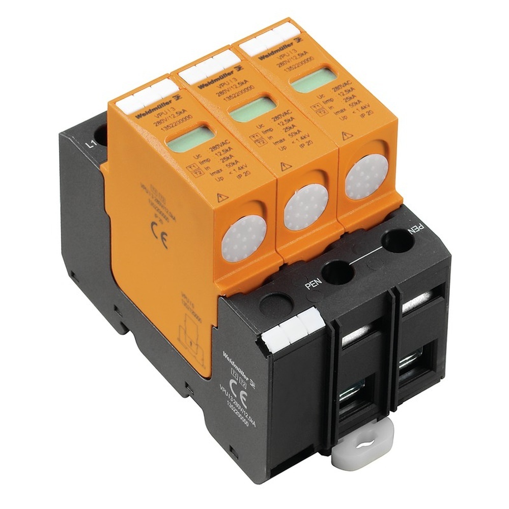 Weidmüller Überspannungsableiter 1352200000 Typ VPU I 3 280V/12,5KA