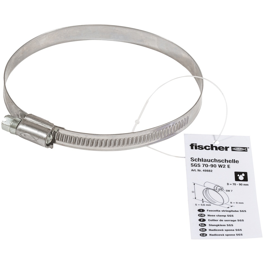Fischer Schlauchschelle 049882 Typ SGS 70 - 90 W2 E