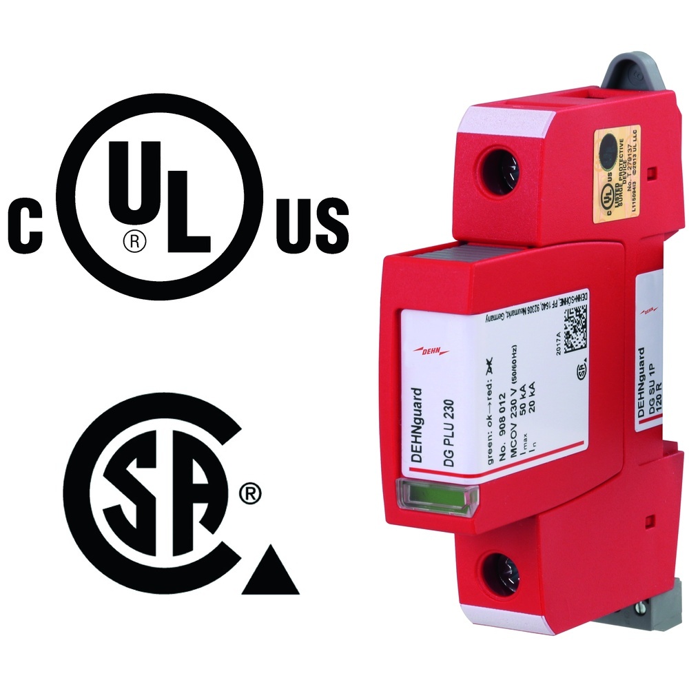 Dehn + Söhne Überspannungsableiter 908090 Typ DG SU 1P 120 R