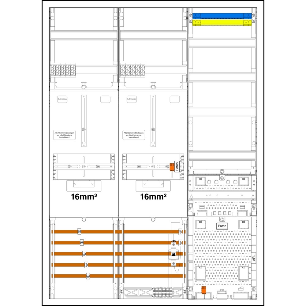 f-tronic Sammelschienenklemmen 7190624 Typ 3HZ732APZRFZB10-16