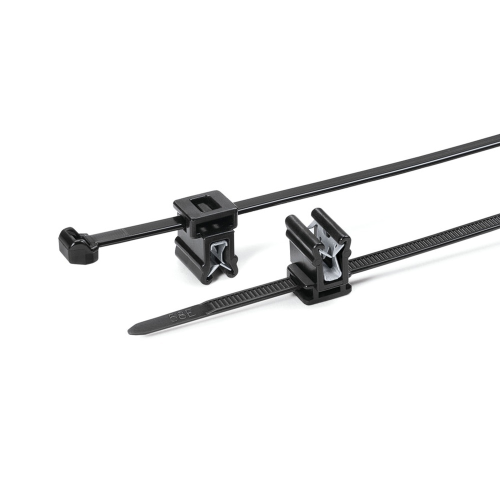 Hellermann Tyton Befestigungsbinder 150-76093 Typ T50SOSEC4A-PA66HS/PA66HIRHS-BK (500)