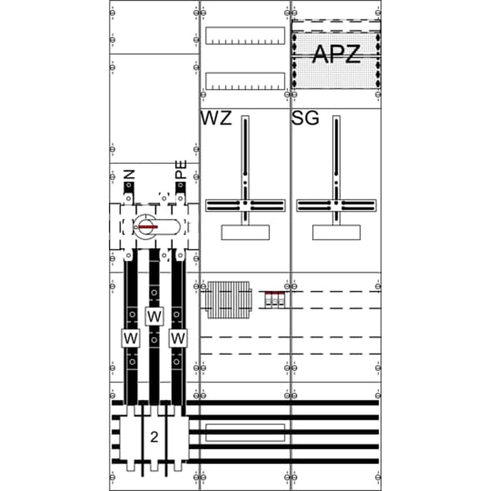 Striebel & John Komplettfeld 2CPX056130R9999 Typ WF39KK51