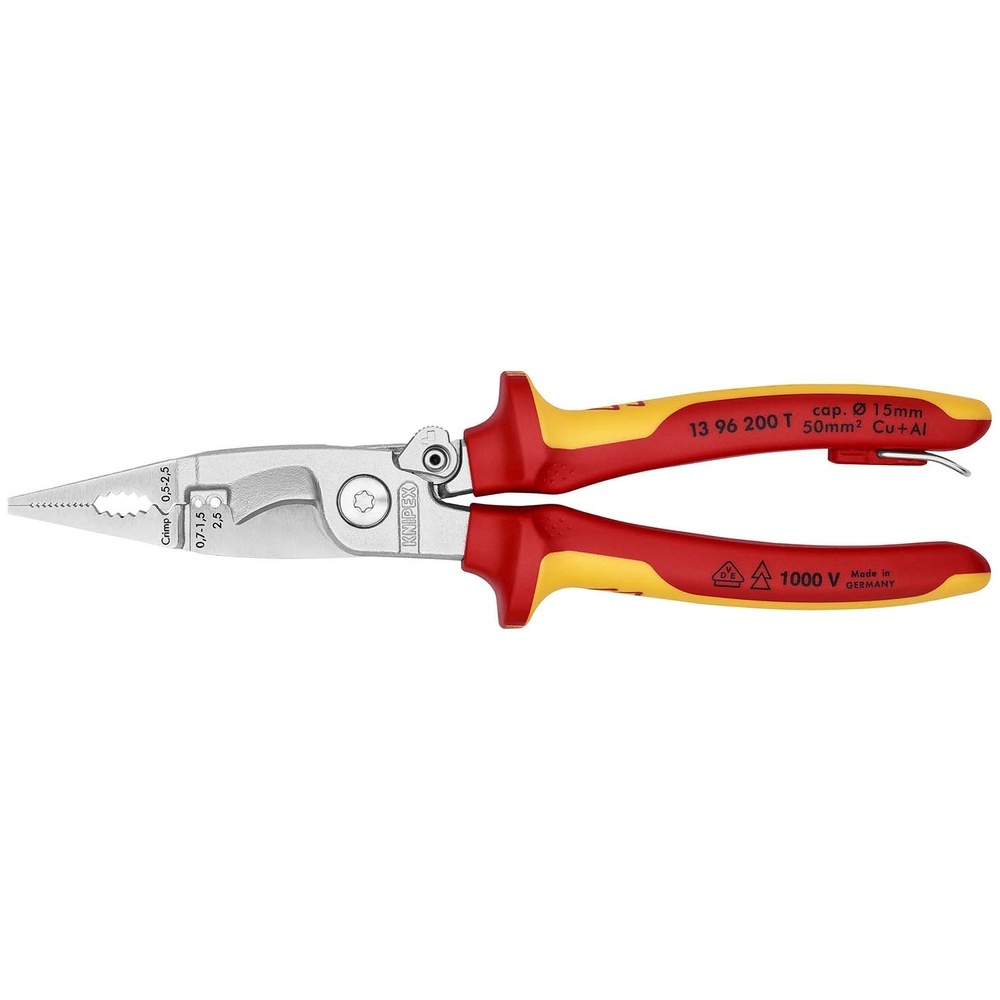 Knipex Elektro Installationszange 13 96 200 T BK
