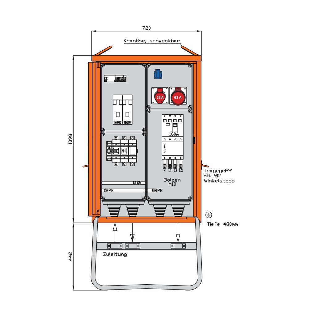 Walther-Werke Verteilerschrank 111kVA WV0455R1