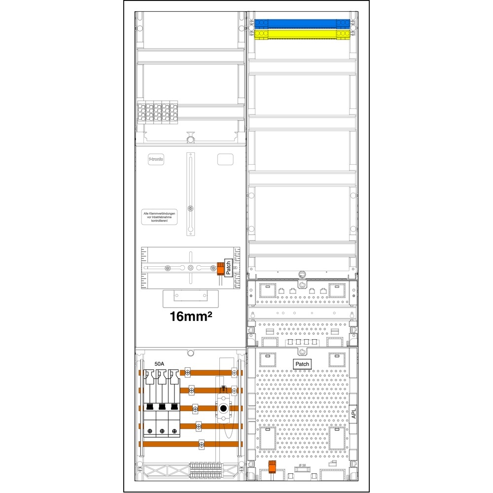 f-tronic Sammelschienenklemmen 7190209 Typ 3HZ721APZRFZ50D01-16