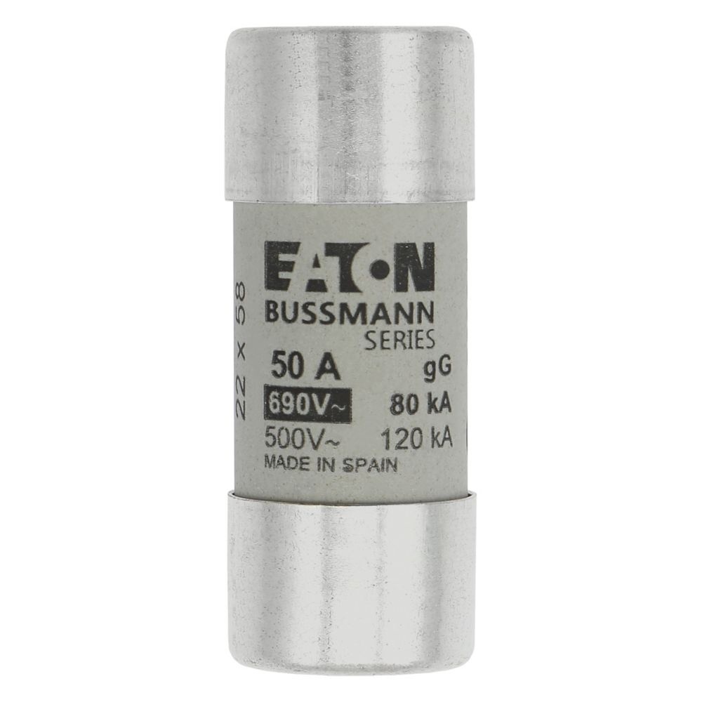 Eaton Sicherungseinsatz C22G50 Typ CYLINDRICAL FUSE 22 x 58 50A GG 690V AC